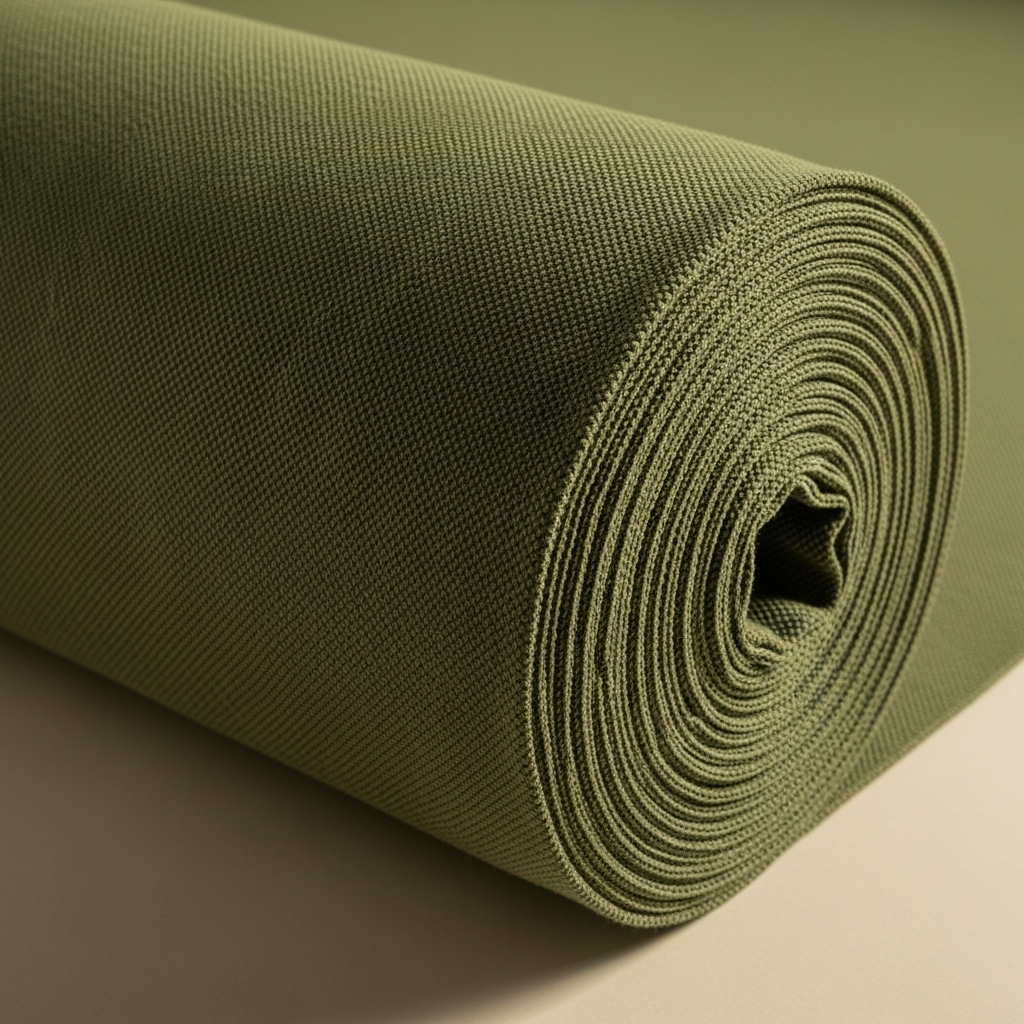 Tela Piqué Verde Militar 260-265 g/m² Tubular