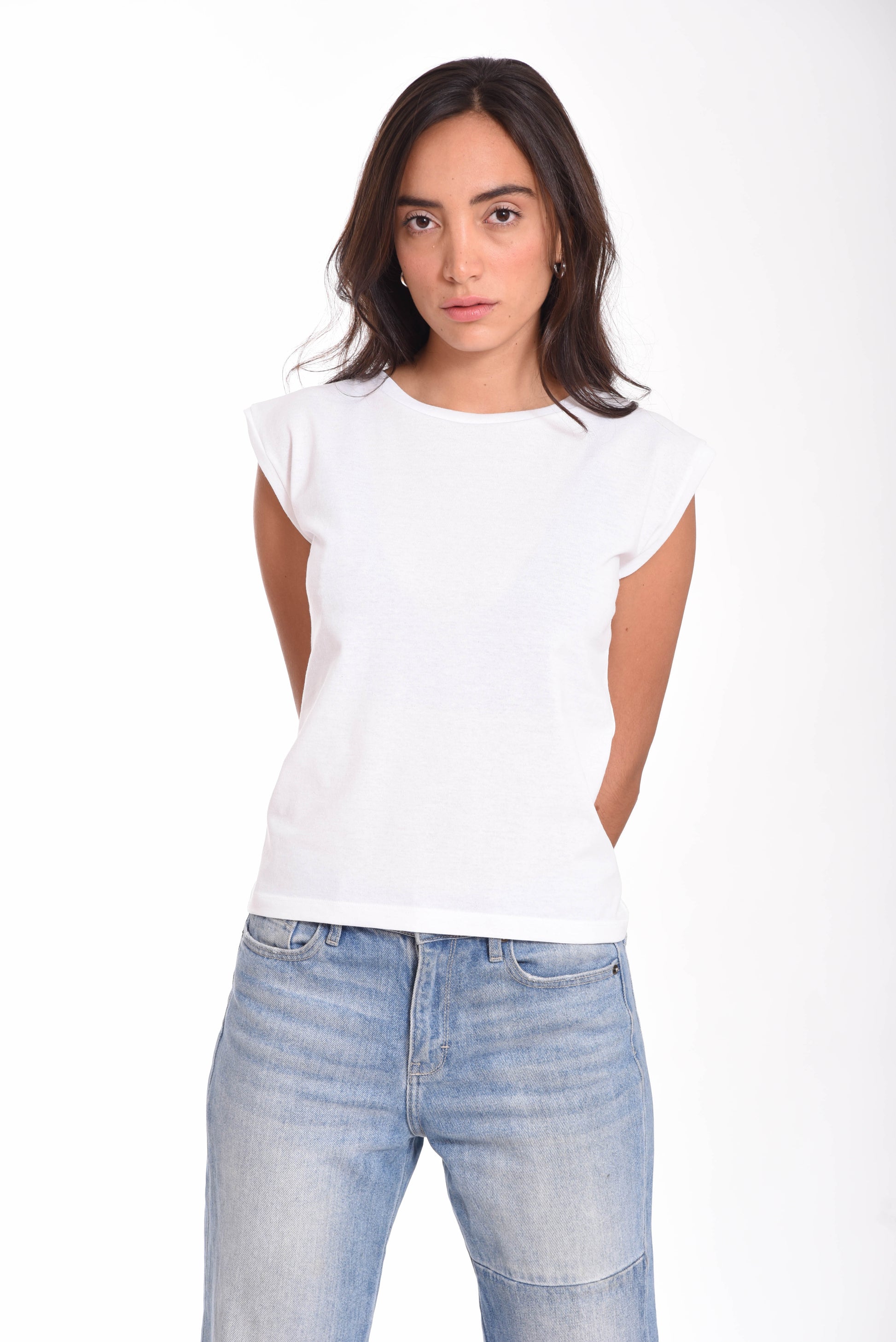 Playera Fenti Mujer — 50% PET Reciclado 47% Algodón Reciclado 3% otras fibras Recicladas — 165 g/m²