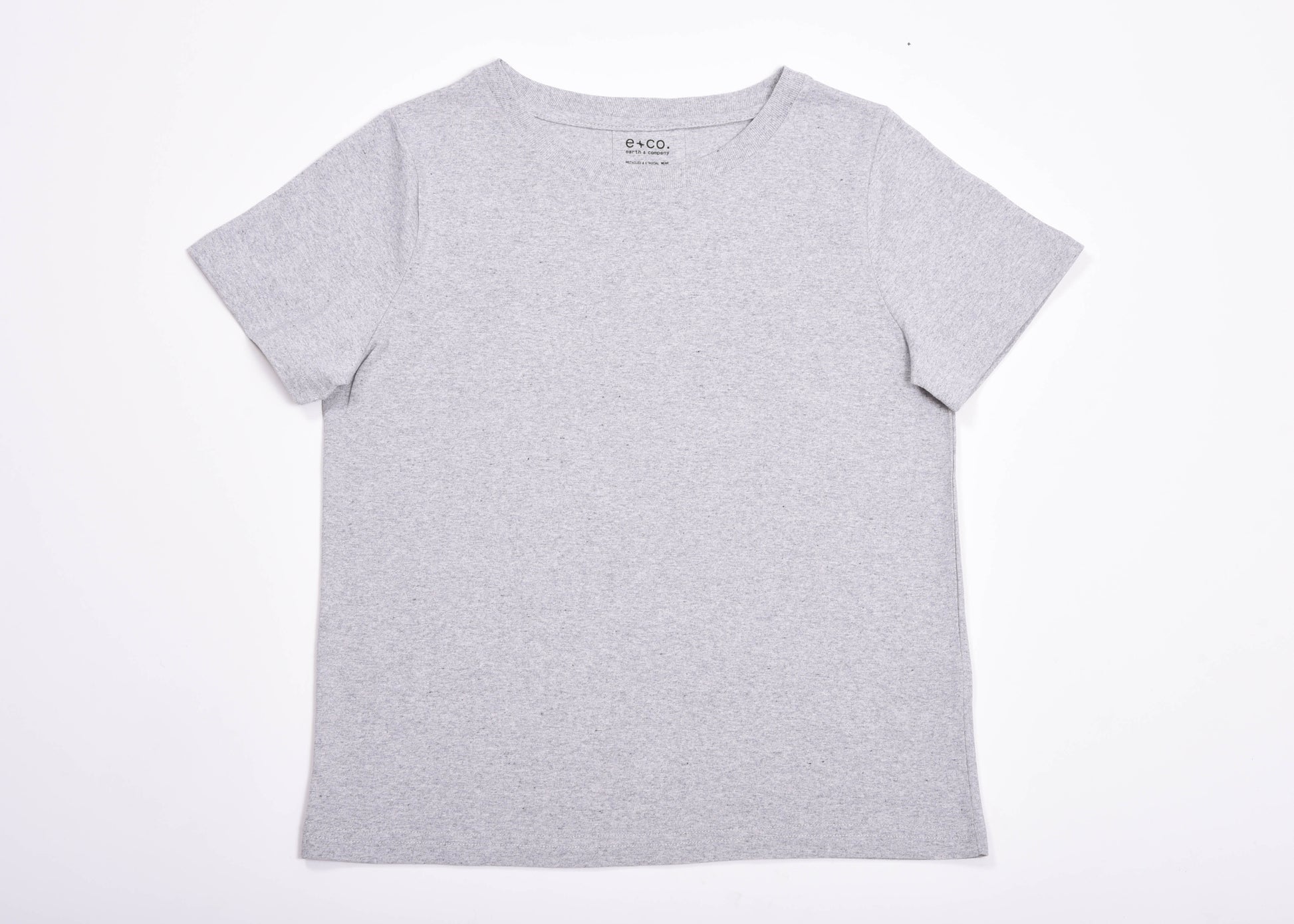 Playera Cuello Redondo Mujer — 50% Algodón 40% Poliester 10% Poliester Negro — 190 g/m²