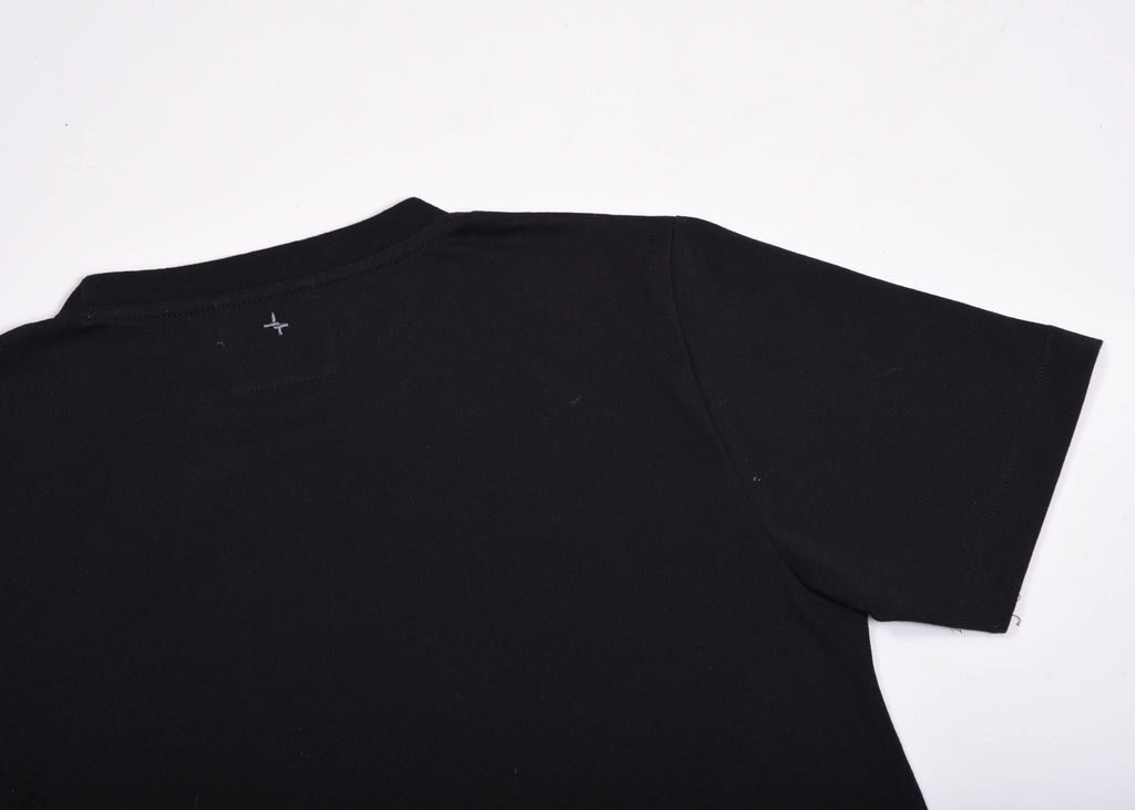 Playera Cuello Redondo Hombre — 50% PET Reciclado 47% Algodón Reciclado 3% otras fibras Recicladas — 185 g/m²